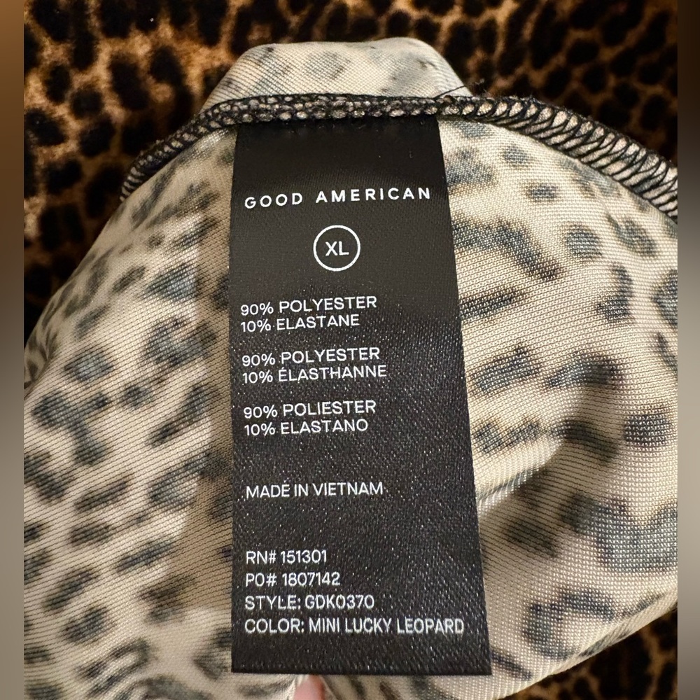 NWT Good American Formal Velvet High Neck Cheetah Leopard Print Maxi Dress XL - Picture 16 of 16